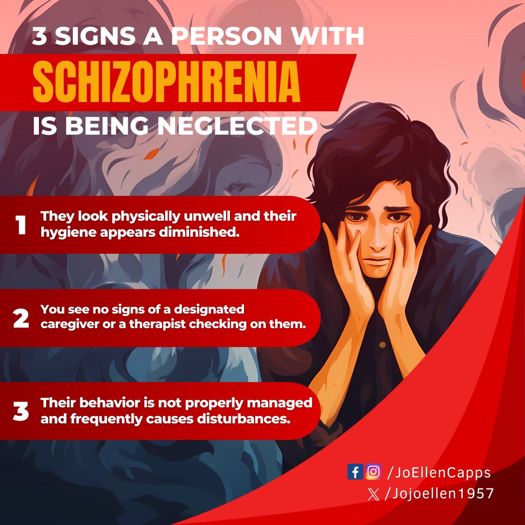 JoEllenCapps's tweet photo. It is tragic, but it still happens. If you see someone with signs of schizophrenia and nobody seems to be caring for them, then don't hesitate to reach out to your local social services and see if something can be done.

#MentalHealthMatters #JoEllenCappsLayne #LaughterAtDawn https://t.co/0EGnzQaQaE