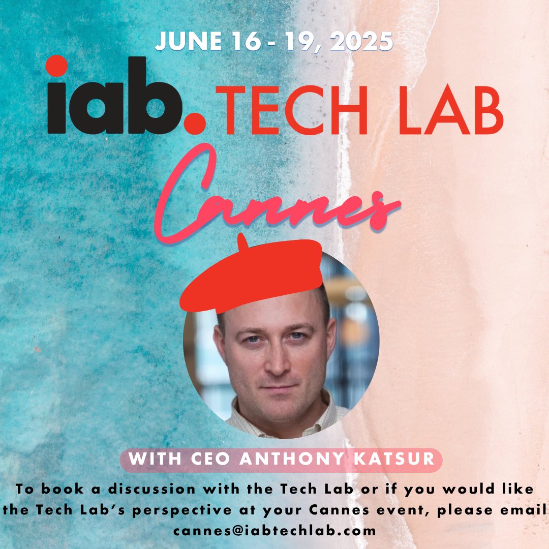 IAB Tech Lab (@iabtechlab) on Twitter photo #IABTech CEO @AnthonyKatsur will be on panels <a href="/Cannes_Lions/">LIONS | The Home of Creativity</a> at with <a href="/GumGum/">GumGum</a>, <a href="/McKinsey/">McKinsey & Company</a>, <a href="/NBCUniversal/">NBCUniversal</a>, <a href="/publisherfirst/">Freestar</a>, <a href="/weir_ai/">WEI AI</a>, <a href="/OpenX/">OpenX</a> & more where he will be discussing Tech Lab’s new initiatives including the LLM Content Ingest API and Trusted Server! okt.to/HbT0Ay #IABTech CEO @AnthonyKatsur will be on panels <a href="/Cannes_Lions/">LIONS | The Home of Creativity</a> at with <a href="/GumGum/">GumGum</a>, <a href="/McKinsey/">McKinsey & Company</a>, <a href="/NBCUniversal/">NBCUniversal</a>, <a href="/publisherfirst/">Freestar</a>, <a href="/weir_ai/">WEI AI</a>, <a href="/OpenX/">OpenX</a> & more where he will be discussing Tech Lab’s new initiatives including the LLM Content Ingest API and Trusted Server! okt.to/HbT0Ay