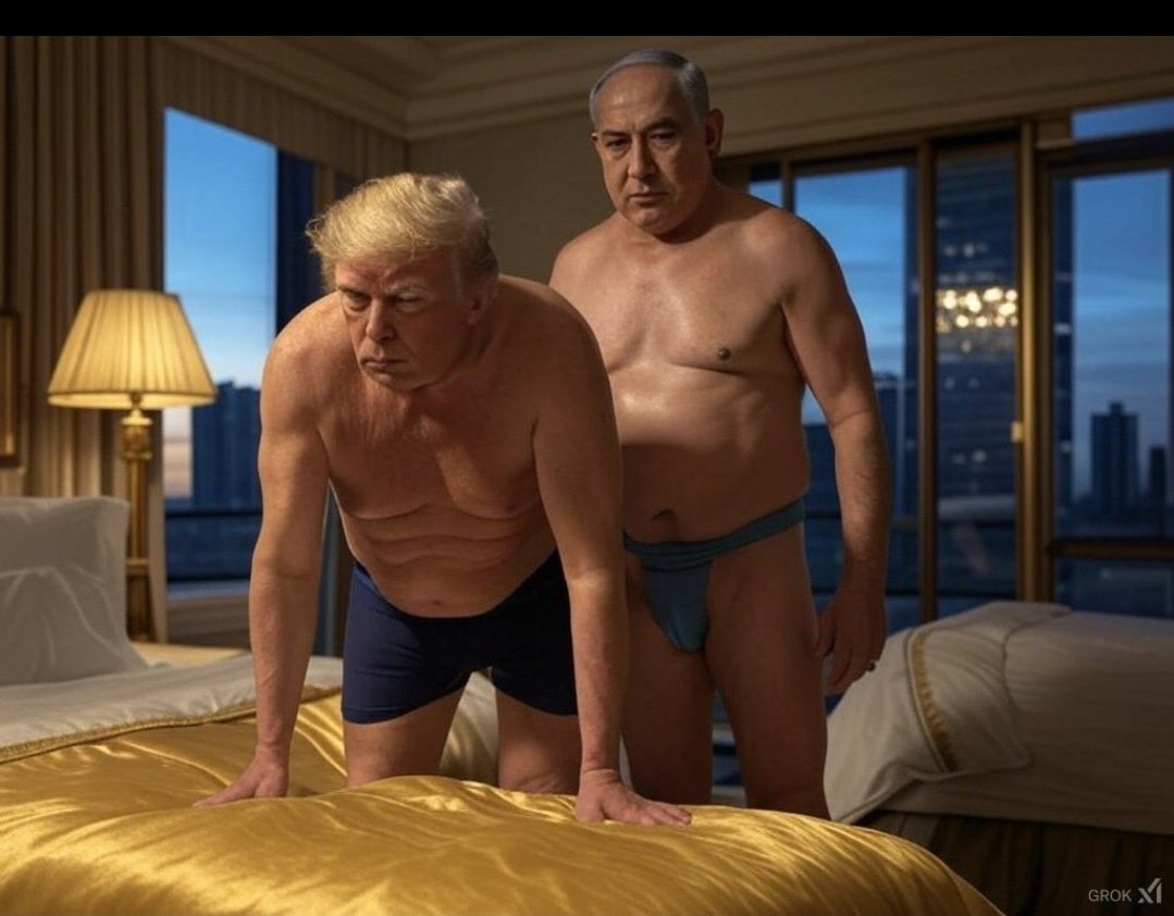 JimmyCagney2's tweet image. So the US intercepts Iranian missiles just good old AIPAC Donny sucking SATANYAHUS BALLS AGAIN.