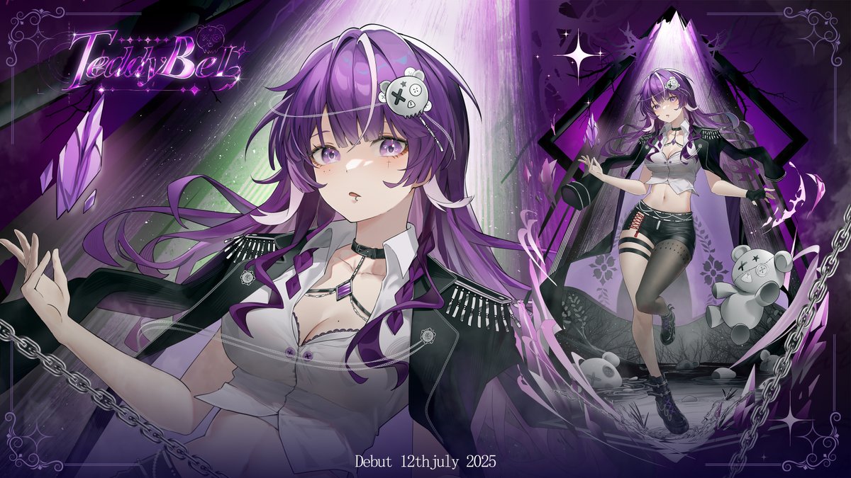 【𝙏𝙝𝙚 𝘾𝙤𝙡𝙤𝙣𝙚𝙡】 —— TeddyBeL Amethyst  

                         『  KEY VISUAL 』
—— 𝙋𝙡𝙚𝙖𝙨𝙚, 𝙡𝙚𝙩 𝙢𝙚 𝙜𝙤, 𝙡𝙚𝙩 𝙢𝙚 𝙗𝙚 𝙛𝙧𝙚𝙚. ——

📅Debut date  :  SAT. 12 JULY 2025 | 20.00 (GMT+7)  🔗youtube.com/@TeddyBeLIVtub… 

#พี่หมีม่วง #TeddyBeLAmethyst #Tddydraw