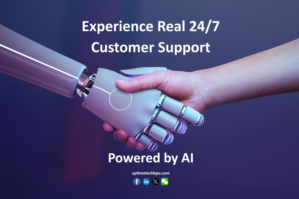 uptimetechbpo's tweet photo. Tired of limited service hours and delayed responses? Our AI powered agents are here to help — 24/7, non-stop, and always efficient.

Let's talk about how this can work for your business:
-Visit us at: https://t.co/9C29pIZIo8
-Call us: +1 (650) 374-0546 https://t.co/jrUgQ61bRd