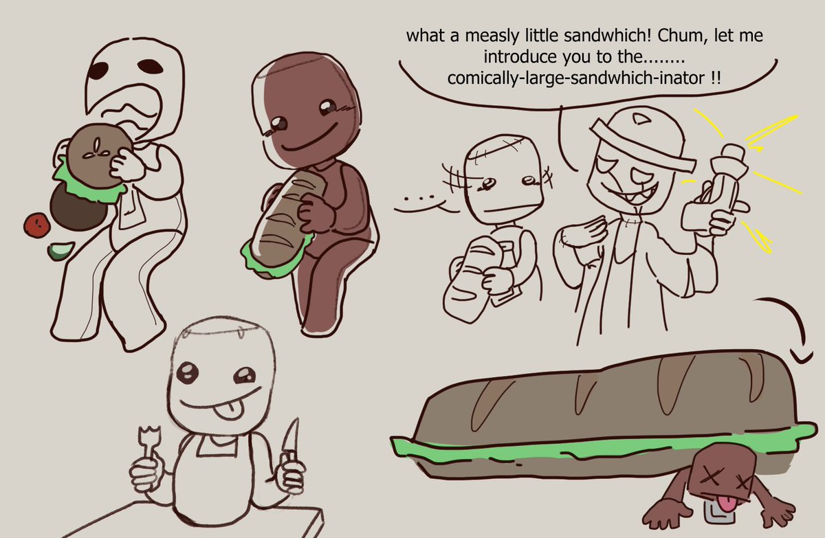 VoidlessGab's tweet image. court mandated sackboy doodles #littlebigplanet #lbp