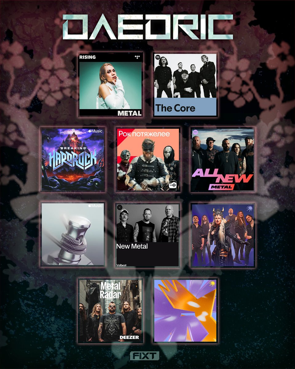 FiXT (@fixtmusic) on Twitter photo Alien Skin by <a href="/daedricofficial/">DAEDRIC</a> is rising to the top, and it's not gonna stop! 🔥 Now featured on 10 official editorial playlists across all digital service providers! Thanks for the support <a href="/Spotify/">Spotify</a>, Yandex Music, <a href="/AppleMusic/">Apple Music</a>, <a href="/Deezer/">Deezer</a>, <a href="/youtubemusic/">YouTube Music</a>, and <a href="/TIDAL/">TIDAL</a>! Alien Skin by <a href="/daedricofficial/">DAEDRIC</a> is rising to the top, and it's not gonna stop! 🔥 Now featured on 10 official editorial playlists across all digital service providers! Thanks for the support <a href="/Spotify/">Spotify</a>, Yandex Music, <a href="/AppleMusic/">Apple Music</a>, <a href="/Deezer/">Deezer</a>, <a href="/youtubemusic/">YouTube Music</a>, and <a href="/TIDAL/">TIDAL</a>!