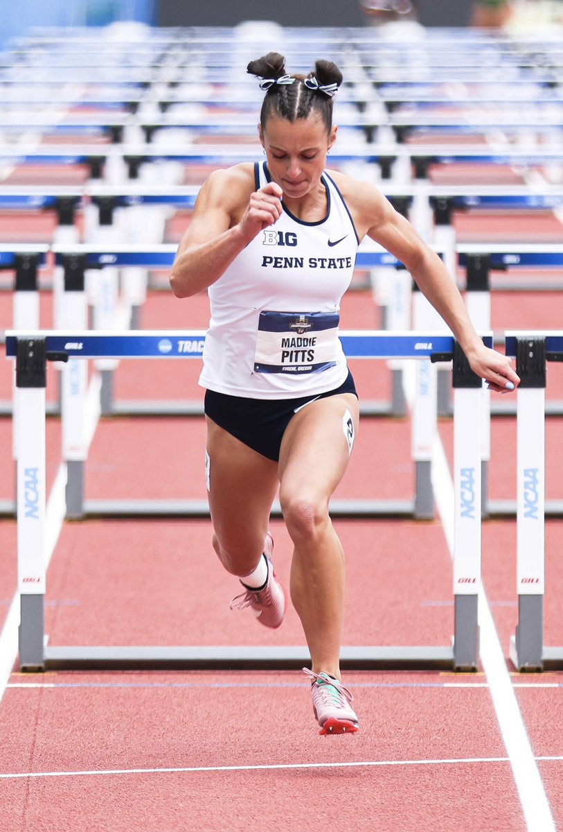 PennStateTFXC's tweet image. Hept 100-meter Hurdles

Maddie Pitts finished in 10th place at 13.74 in the first event of the heptathlon! 

#WeAre | #PSUTF | #ncaatfchampionships