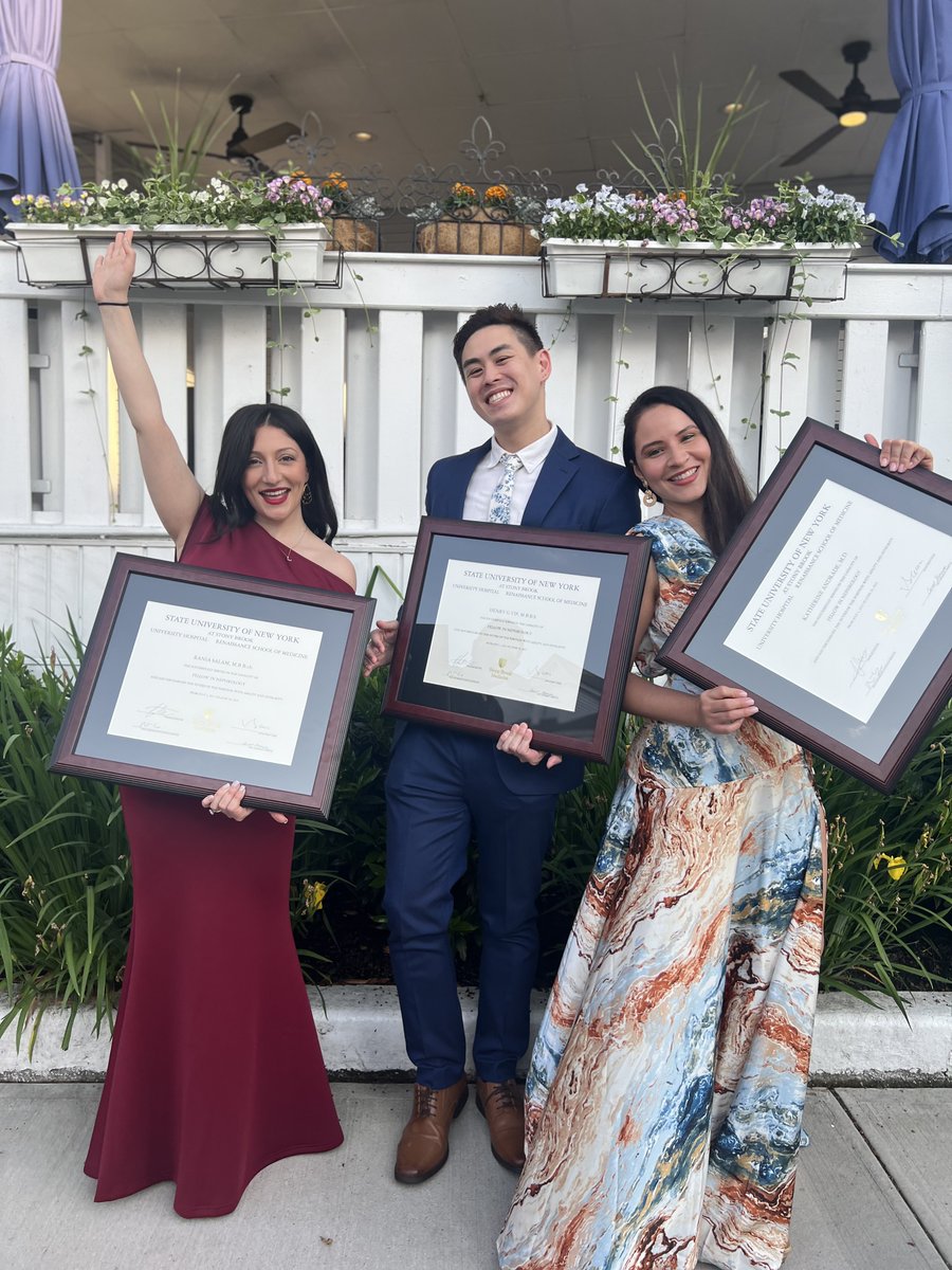 One hand in the air for our amazing graduating fellows #SBUgrad