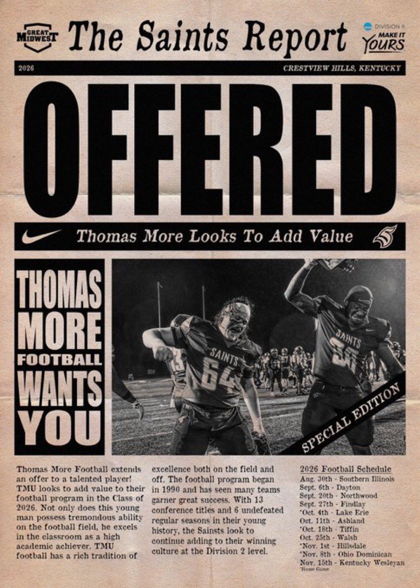 Jamal Shakespear (@mal_shake1) on Twitter photo Blessed, Thomas more university Offered
<a href="/AllenTrieu/">Allen Trieu</a> @RivalsPapiClint <a href="/ChadSimmons_/">ChadSimmons</a> <a href="/adamgorney/">Adam Gorney</a> <a href="/TomLoy247/">Tom Loy</a> <a href="/TheUCReport/">Billy Tucker</a> <a href="/GregSmithRivals/">Greg Smith</a> <a href="/RisingStars6/">Rising Stars Academy</a> <a href="/ReggieWynns/">Rising Stars Scouting</a> <a href="/MIexposure/">Michigan exposure</a> <a href="/TheD_Zone/">The D Zone</a> <a href="/Jones21Mista/">Coach Jones 21</a> <a href="/ZHilbs/">Zachary Hilbers</a> @CoachJayShake <a href="/coachquan23/">JaQuan Hankinson</a> <a href="/TheD_Zone/">The D Zone</a> <a href="/Sweatt11/">Coach Cam</a> <a href="/DerekBurnett13/">Derek Burnett</a> Blessed, Thomas more university Offered
<a href="/AllenTrieu/">Allen Trieu</a> @RivalsPapiClint <a href="/ChadSimmons_/">ChadSimmons</a> <a href="/adamgorney/">Adam Gorney</a> <a href="/TomLoy247/">Tom Loy</a> <a href="/TheUCReport/">Billy Tucker</a> <a href="/GregSmithRivals/">Greg Smith</a> <a href="/RisingStars6/">Rising Stars Academy</a> <a href="/ReggieWynns/">Rising Stars Scouting</a> <a href="/MIexposure/">Michigan exposure</a> <a href="/TheD_Zone/">The D Zone</a> <a href="/Jones21Mista/">Coach Jones 21</a> <a href="/ZHilbs/">Zachary Hilbers</a> @CoachJayShake <a href="/coachquan23/">JaQuan Hankinson</a> <a href="/TheD_Zone/">The D Zone</a> <a href="/Sweatt11/">Coach Cam</a> <a href="/DerekBurnett13/">Derek Burnett</a>