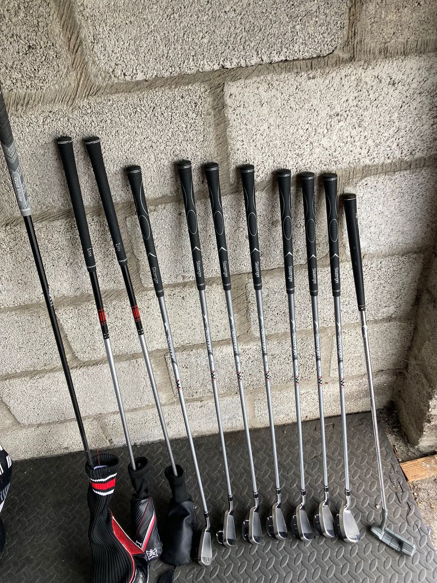 TOGolfServices's tweet photo. Some transformation for a new customer. 

His trusty Slazengers have had a makeover. 

Go well on the course Matt! 

Diolch. 

🏌️‍♂️🛠️🖤⛳️❤️ https://t.co/gPjkPui4bv