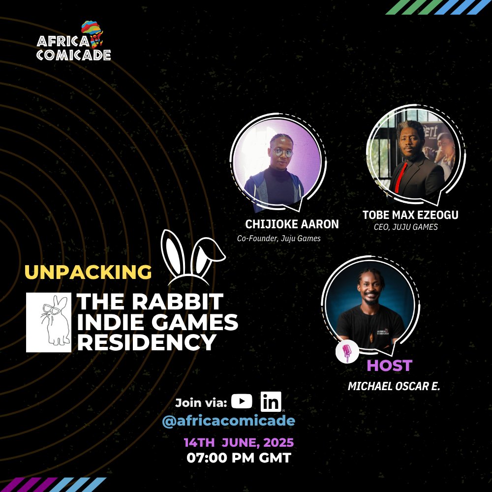 Join us tomorrow by 7pm GMT to learn about the <a href="/workationRe/">Coconat</a> Rabbit Indie games Residency program with members of <a href="/itsjujugames/">it'sjujugames</a> 🔥 who attended and won the program last year😎

Join live on YT youtube.com/live/1TTqNSbGP…

#GamesResidency