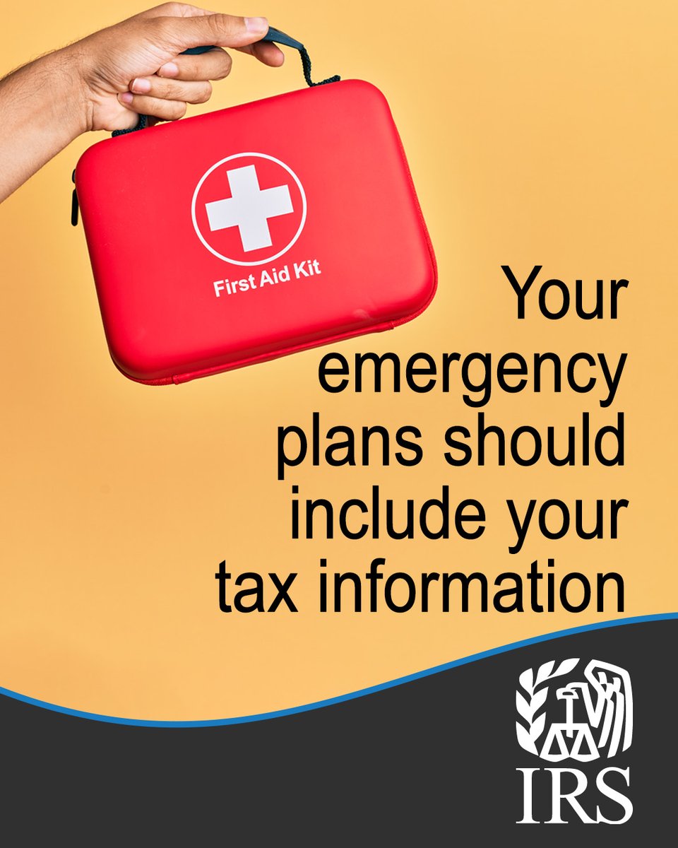 As we begin the Atlantic hurricane season, the #IRS reminds you to create or review an emergency preparedness plan that includes steps to protect your tax-related information. ow.ly/pEqA50W4GpQ