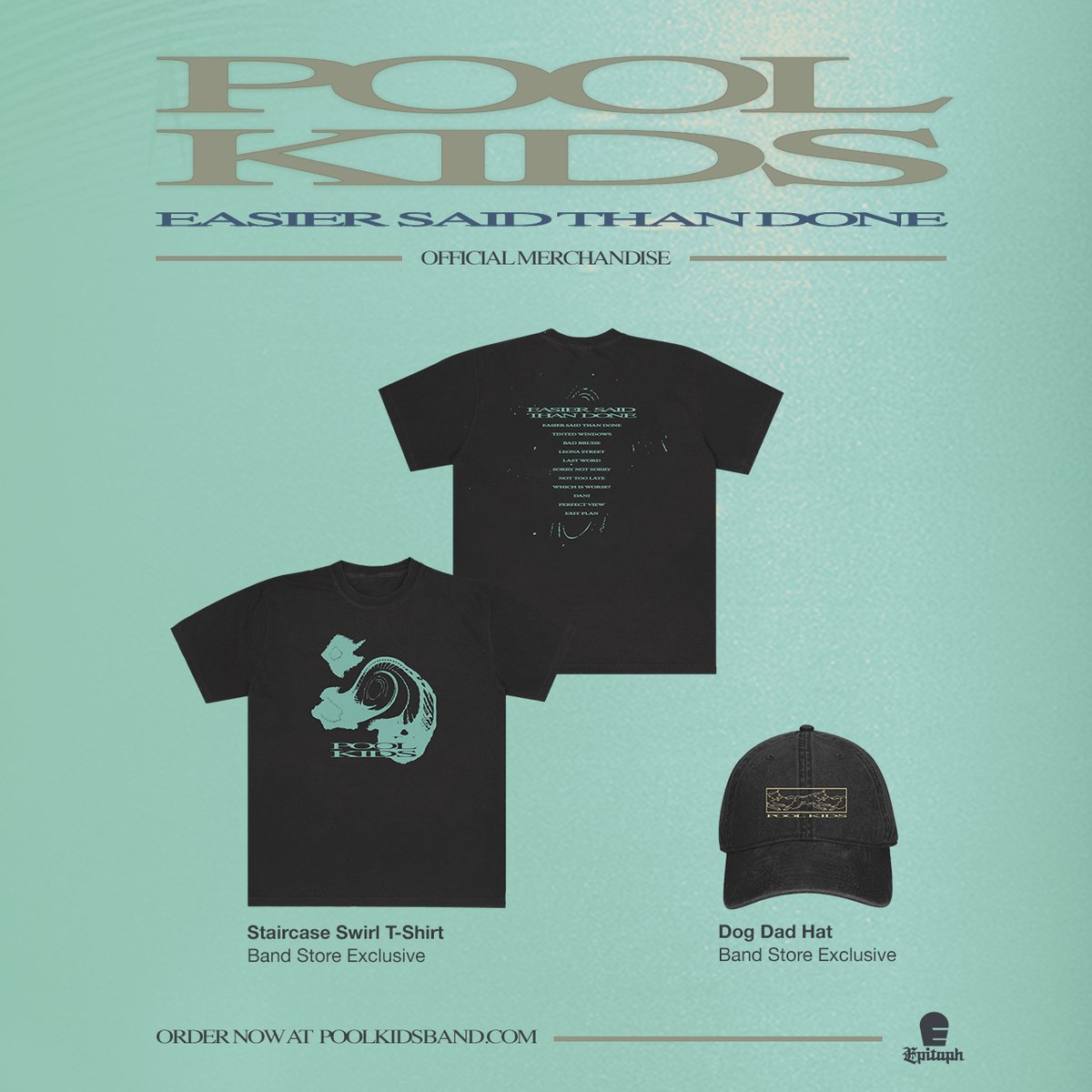 You can now pre-order our new record and new online-exclusive merch at our official merch store!!
poolkids.ffm.to/store