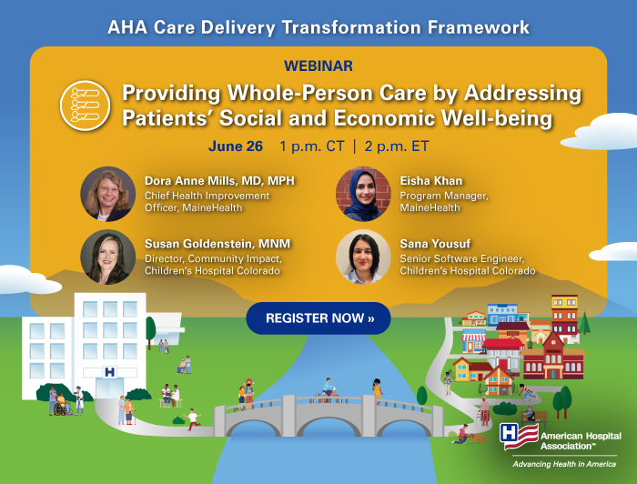 communityhlth's tweet image. As #CHIWeek winds down, be sure to register for "Providing Whole-Person Care by Addressing Patients’ Social and Economic Well-Being." Taking place June 26 at 1:00 p.m. CT, this webinar will focus on how to advance whole-person care: ow.ly/neqQ50W8OLl