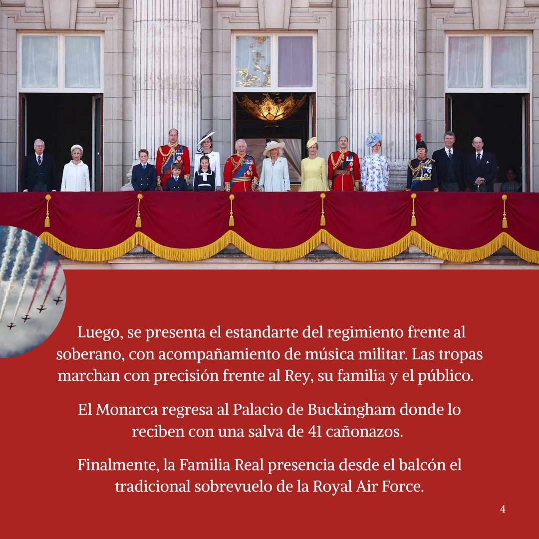 🇬🇧 ¿Sabías que el monarca británico celebra su cumpleaños dos veces?

Este sábado se celebra el tradicional Trooping the Colour en Londres, el desfile que marca el cumpleaños oficial del soberano. 👑

DescubrÍ cómo se desarrolla este evento tan esperado. 🎖️

#TroopingTheColour