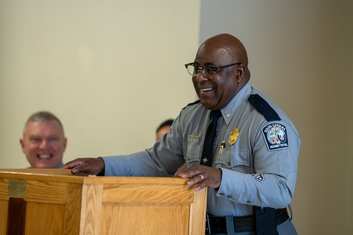 SCDPS (@thescdps) on Twitter photo The <a href="/schighwaypatrol/">South Carolina Highway Patrol</a> held a Highway Dedication ceremony Friday in honor of fallen Patrolman Edwin D. Milam, who was killed in the line of duty on Christmas Day of 1934, in Greenville County.
The ceremony was held at Mauldin United Methodist Church in Mauldin where his living The <a href="/schighwaypatrol/">South Carolina Highway Patrol</a> held a Highway Dedication ceremony Friday in honor of fallen Patrolman Edwin D. Milam, who was killed in the line of duty on Christmas Day of 1934, in Greenville County.
The ceremony was held at Mauldin United Methodist Church in Mauldin where his living