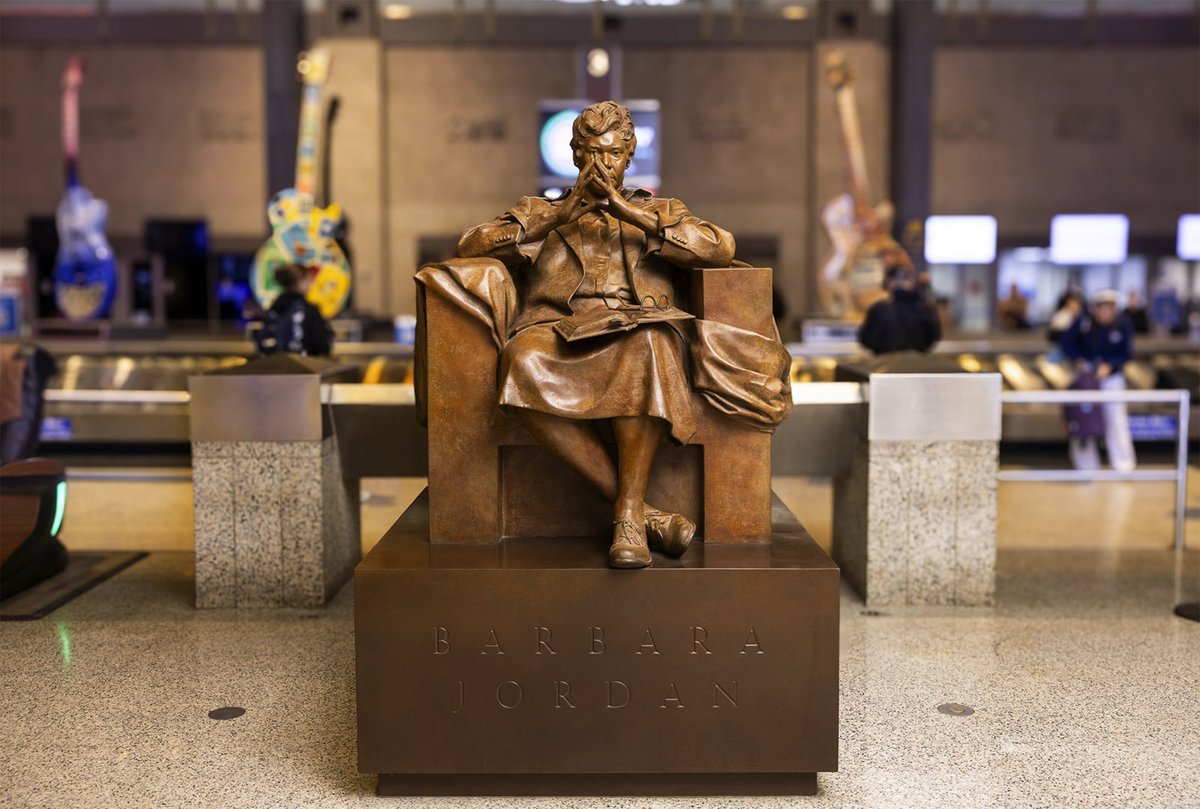 Ever wonder why our ✈️ terminal is named Barbara Jordan? Her legacy involves so much more than being our beloved namesake.❤️ Learn more about this iconic trailblazer ow.ly/ywAX50W9eRL
