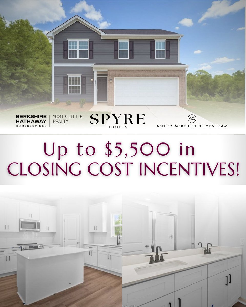 NicoleBRabe's tweet photo. 🏡 New Homes Available in Fearrington Acres!

Ready for your new home? Two new construction homes in East Bend, NC are available late Summer/early Fall — and both are priced under $350K 🎉

✨ The builder is offering up to $5,500 in closing cost incentives when you use... https://t.co/TEVy4yxbmf