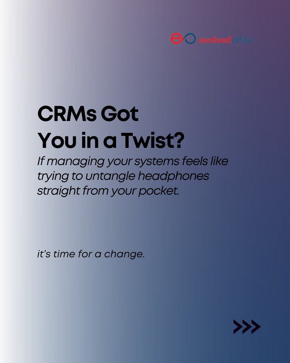 EvolvedOfficeUS's tweet image. Managing CRMs doesn’t have to be a chaotic balancing act.

With eoIntegrations, you can streamline workflows, synchronize systems, and focus on what matters most. Simplify your processes and amplify your results. Ready to level up?

#EvolvedOffice #GetEvolved #JustOnePlatform