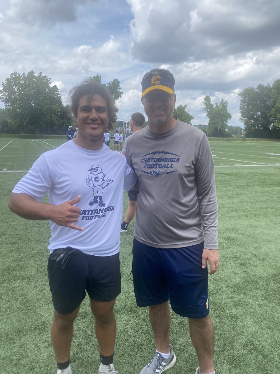 Had some hamstring troubles but still had a great time at <a href="/GoMocsFB/">Chattanooga Football</a> thank you <a href="/CoachMYeager/">Mike Yeager</a> for giving me the opportunity to work, it was a great experience.