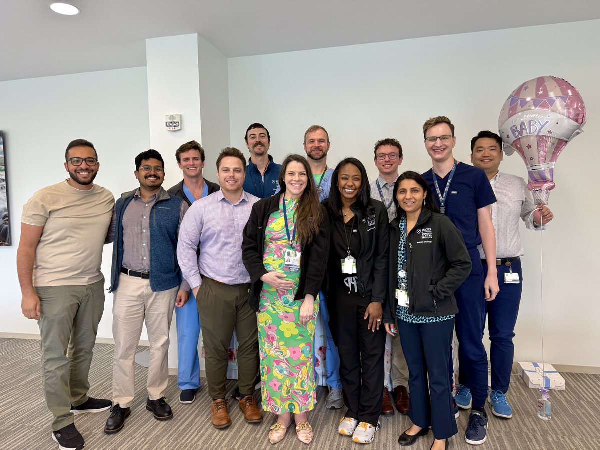 EmoryRadOncRes's tweet image. We are so excited to congratulate Katie on her pregnancy and to soon welcome a new addition to our #radonc family!! 🐣
