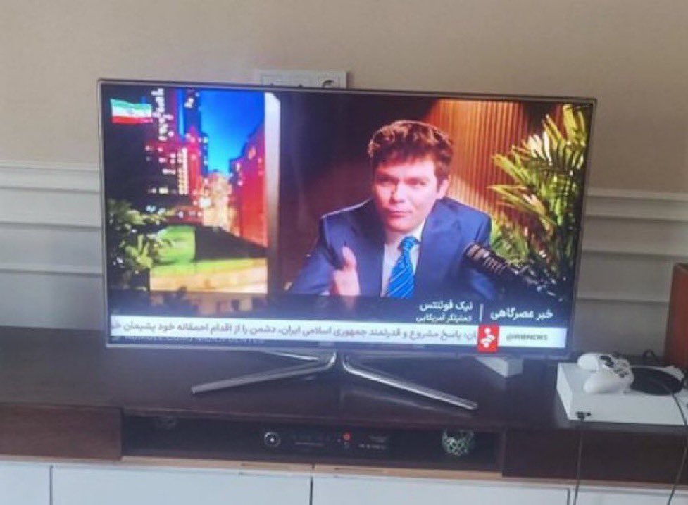 Nick Fuentes was shown on Iranian media.

Follow: <a href="/AFpost/">AF Post</a>