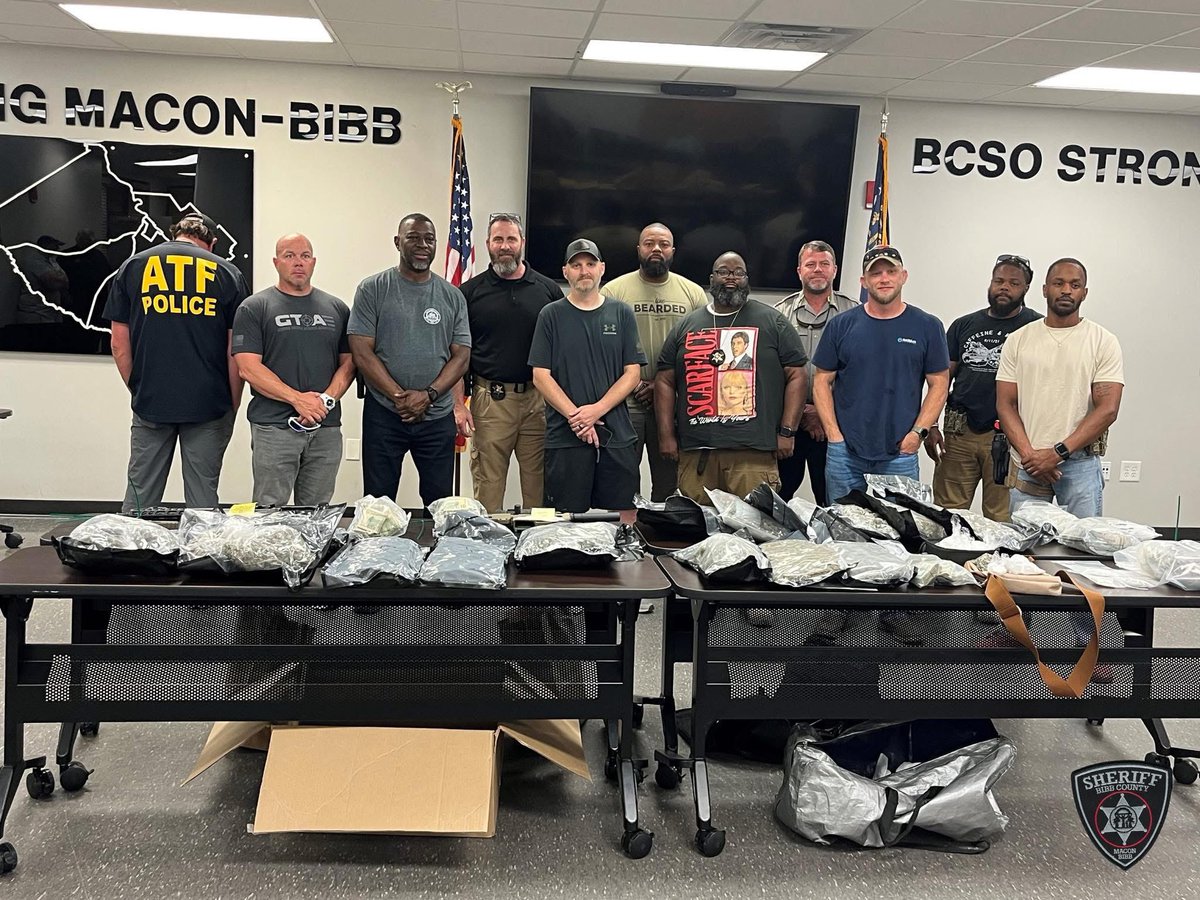 GA AG Chris Carr (@georgia_ag) on Twitter photo 🚨 Operation “Westside Wakeup” nets 11 arrests for suspected drug trafficking & illegal firearm sales in Macon
Recovered: Cocaine & Crack Cocaine, Ecstasy, Fentanyl, Marijuana, 11 guns & $110k.
Great work by our team, Bibb County SO, <a href="/GBI_GA/">GA Bureau of Investigation</a>, <a href="/ATFAtlanta/">ATF Atlanta</a>, <a href="/DEAATLANTADiv/">DEAAtlanta</a> & 🚨 Operation “Westside Wakeup” nets 11 arrests for suspected drug trafficking & illegal firearm sales in Macon
Recovered: Cocaine & Crack Cocaine, Ecstasy, Fentanyl, Marijuana, 11 guns & $110k.
Great work by our team, Bibb County SO, <a href="/GBI_GA/">GA Bureau of Investigation</a>, <a href="/ATFAtlanta/">ATF Atlanta</a>, <a href="/DEAATLANTADiv/">DEAAtlanta</a> &