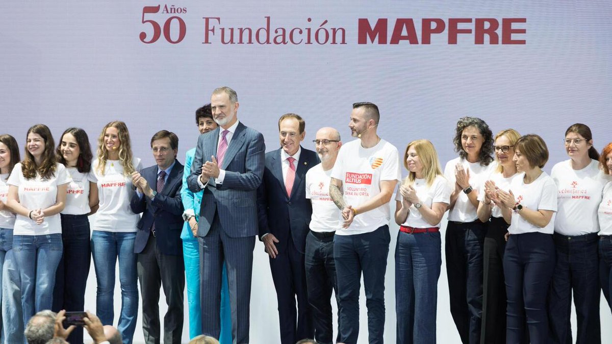 elespanolcom's tweet image. El Rey preside la celebración del 50 aniversario de Fundación MAPFRE 
Durante el evento, Su Majestad el Rey ha destacado la contribución de Fundación MAPFRE a la educación, la investigación y la cultura
#BrandedContent con @fmapfre dozz.es/vc6ht2