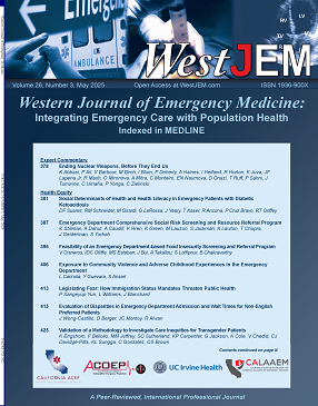 The WestJEM 26.3 issue is out now: escholarship.org/uc/westjem/26/3