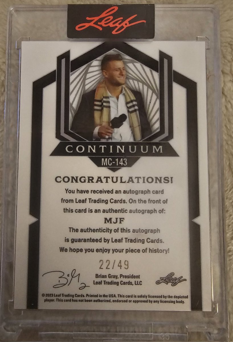 JSOPOCI's tweet photo. @LAcarddude 2 MJF Auto Leaf Continuum/49 better deal if you want both https://t.co/ZqvtJZuSwS