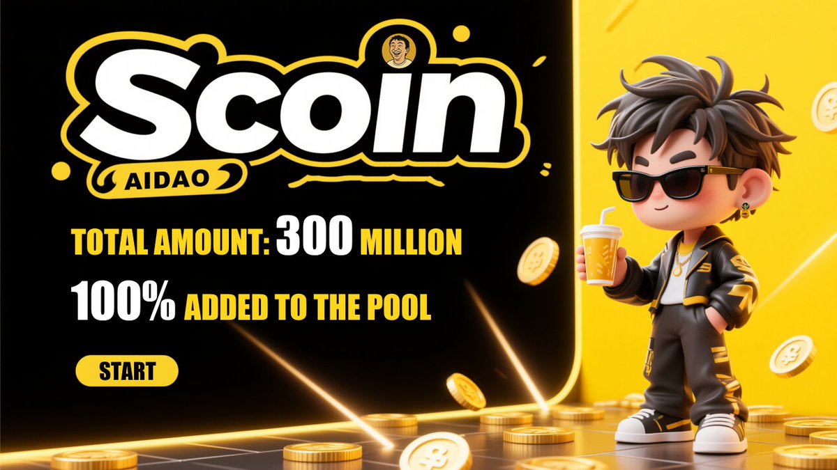 Sicong_Coin's tweet photo. 🌟 Scoin is more than just a meme token. It’s built within the AI-powered AIDAO community, deeply focused on cultivating the meme ecosystem with celebrity influence. 
100% of the 300 million tokens are added directly to the liquidity pool at launch — transparency and community trust first! 
#AIDAO #DeFi #CryptoCommunity