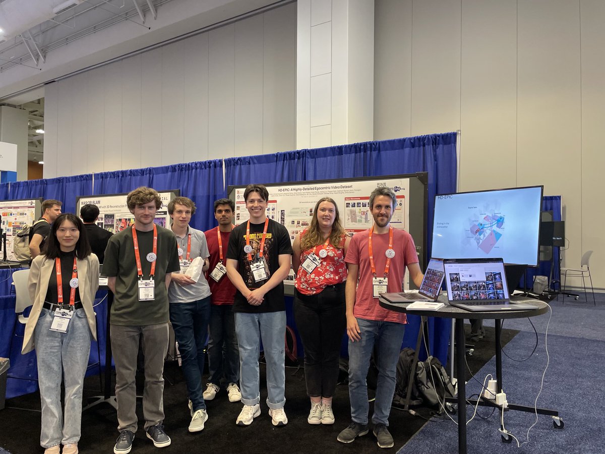 Come check our demo in booth 10 next to the tshirt distribution stand ⁦<a href="/CVPR/">#CVPR2026</a>⁩ we’re all here until 6!! #CVPR HD-EPIC!!!