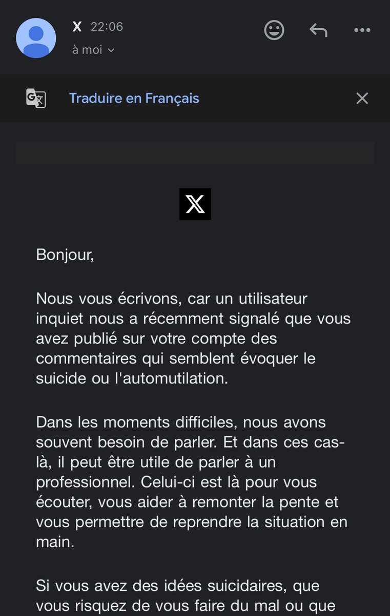 Le fait que je suis tellement bas que TWITTER vienne me demander comment je vais ??

Ah ouais on en est là.