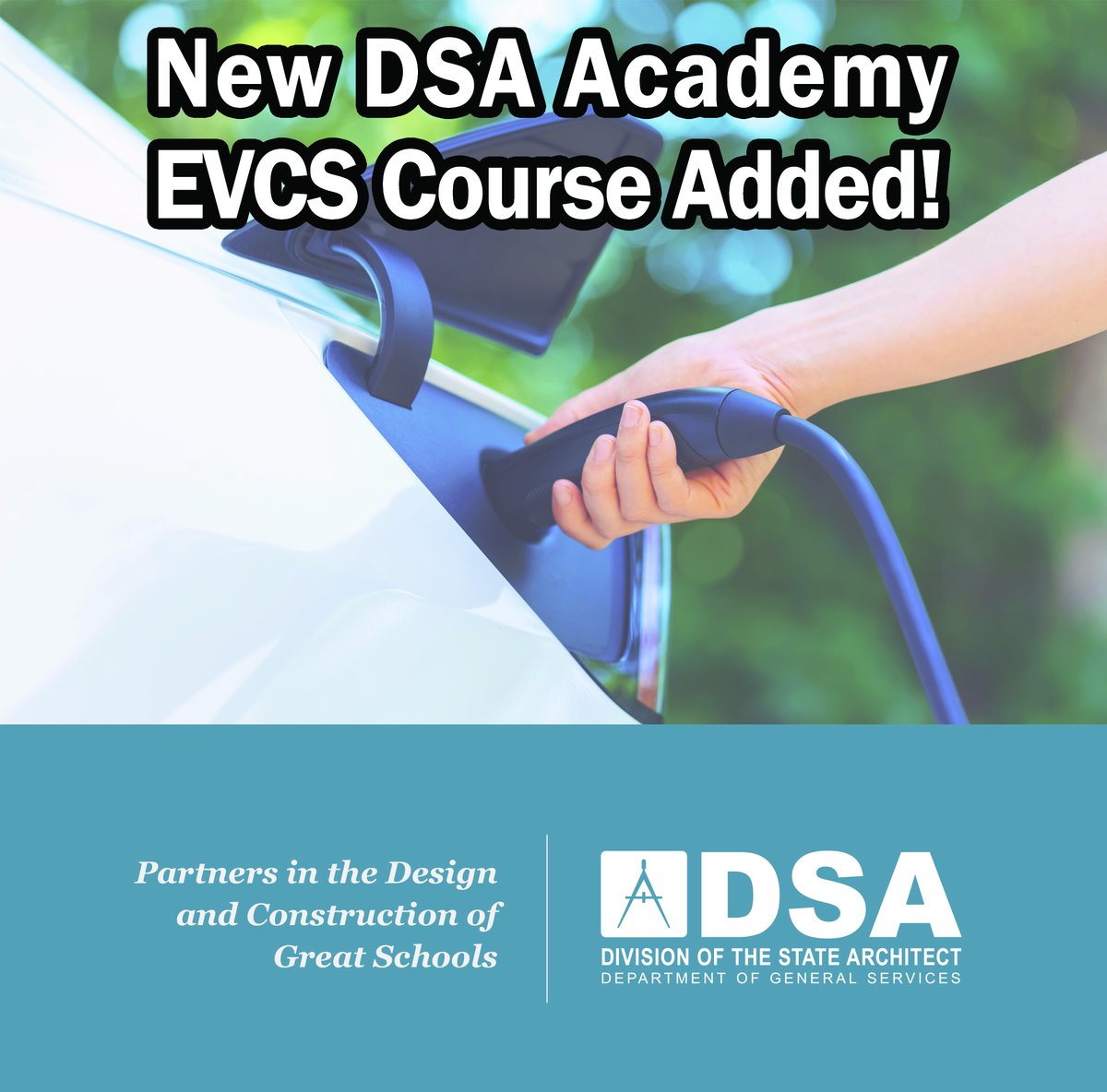 🚗🔌 The DSA Academy has updated the curriculum for "California EVCS Accessibility: Accessibility Regulations for Electric Vehicle Charging Stations." This free course offers 1 CEU and meets CBC requirements for CASp certification renewal! Register here: tinyurl.com/4n6adw69