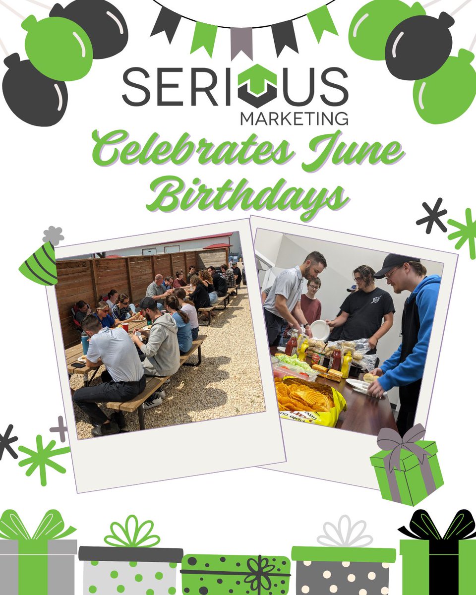 We enjoyed PERFECT BBQ weather as we celebrated our seven Serious June birthdays (fortunately they agreed to share and we all got to eat). #HappyBirthday