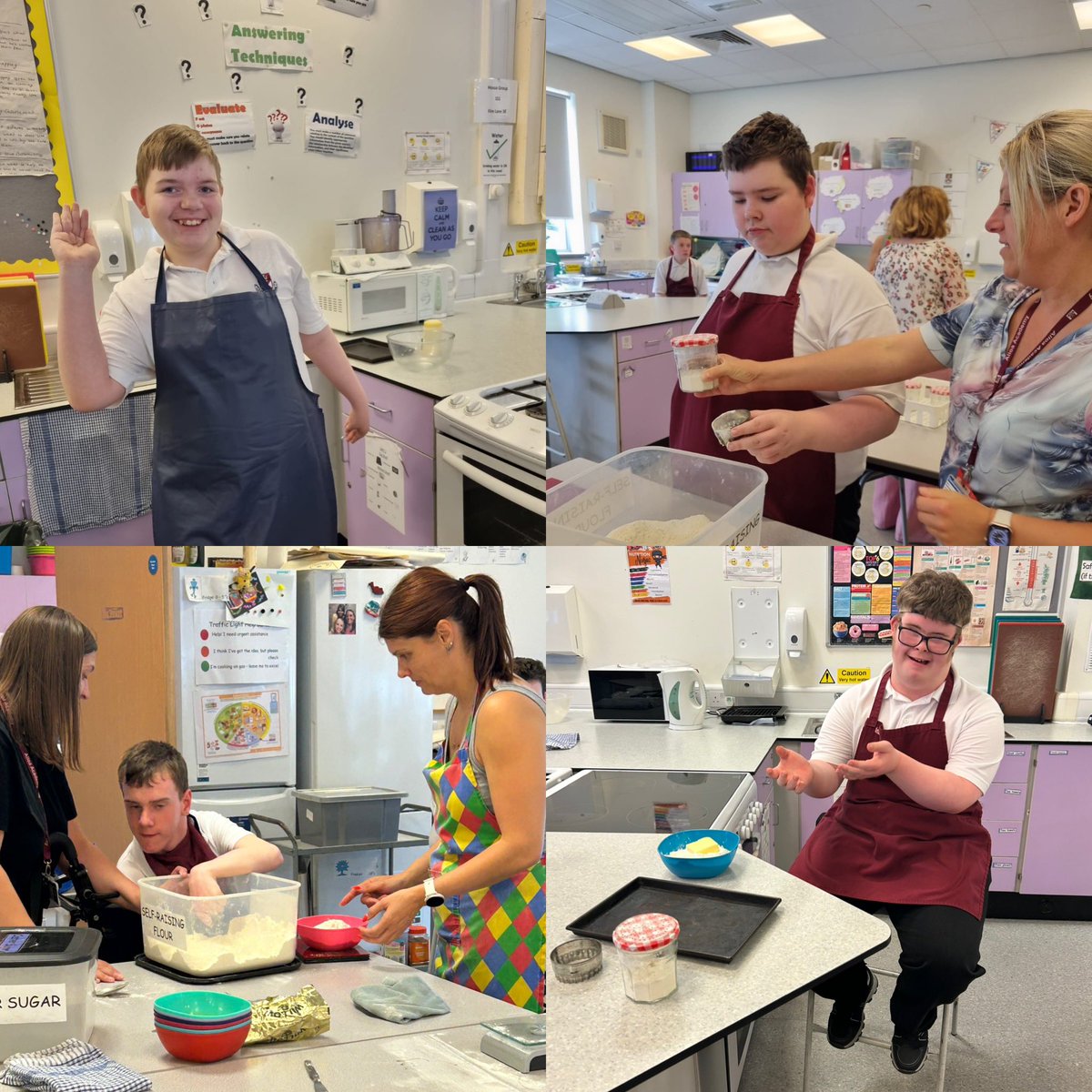 AlloaEASN's tweet image. A new group enjoyed their first Home Economics session and did a fantastic job baking scones. A brilliant life skills opportunity with lots of enthusiasm and teamwork. Thank you to Mrs. Stewart for your expertise and guidance! @AlloaAcademyHE @AlloaAcademy #LifeSkills #Baking