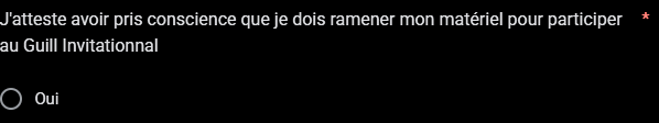Kyrianow's tweet photo. @TheGuill84 "Les Joueur.euse.s ont la possibilité d’apporter leur propre ordinateur". Donc je ne sait pas le quel prendre en compte ? Le règlement ou le forms ? https://t.co/JgKou83aUi