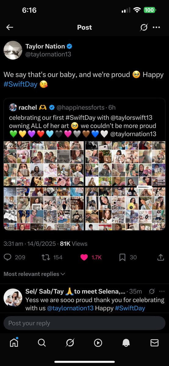 Rachswiftie97's tweet image. I can’t believe I get to change this!! Ahh thank you so much for including me @happinessforts this means the world xo
I’m in it I circled me hehe 🫶✨