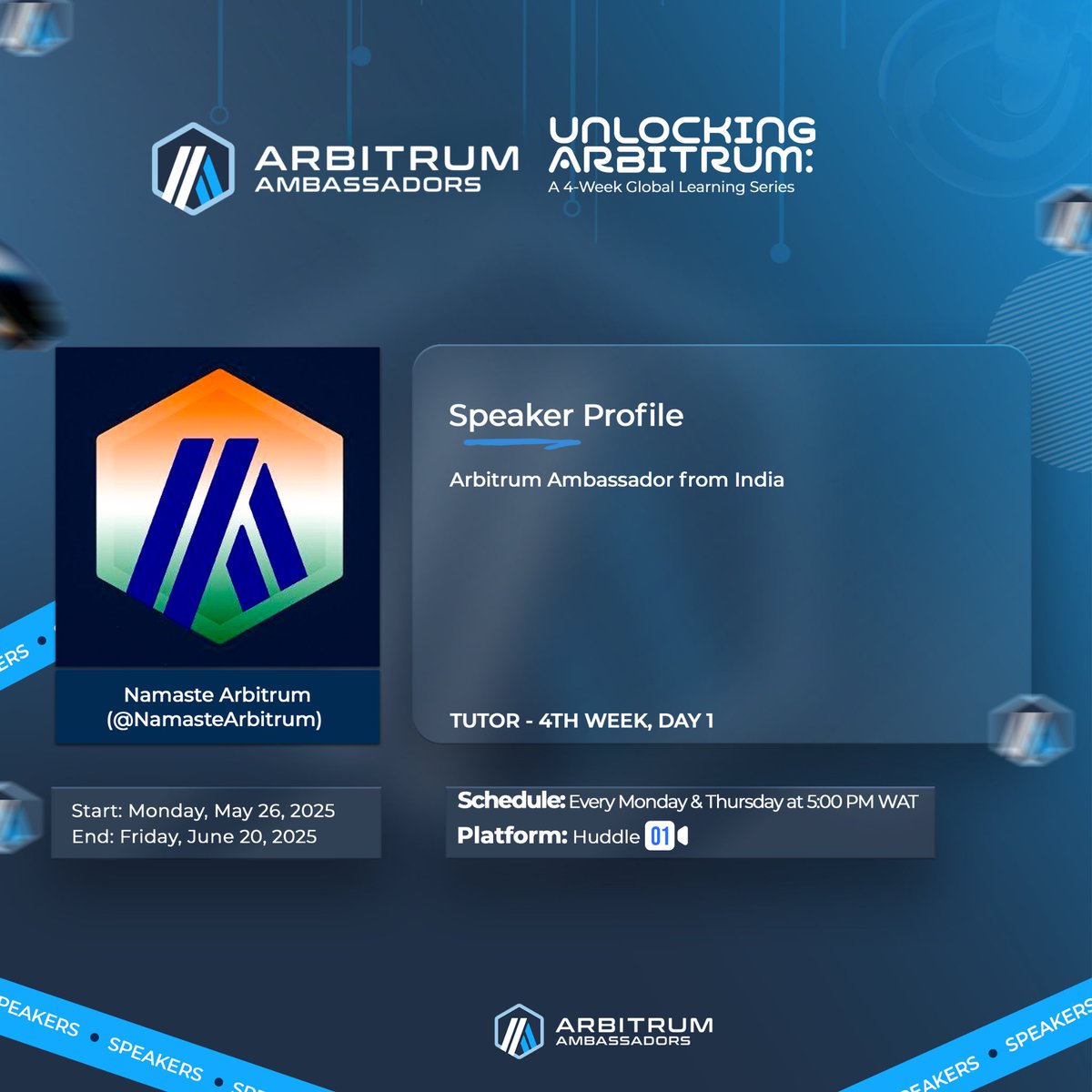 ekelemefavour1's tweet photo. Next up: Session 7 on Monday, June 16, where weโll explore Global Adoption Stories in the Arbitrum ecosystem.
You wonโt want to miss this one.
#UnlockingArbitrum https://t.co/M89hQDzNG2