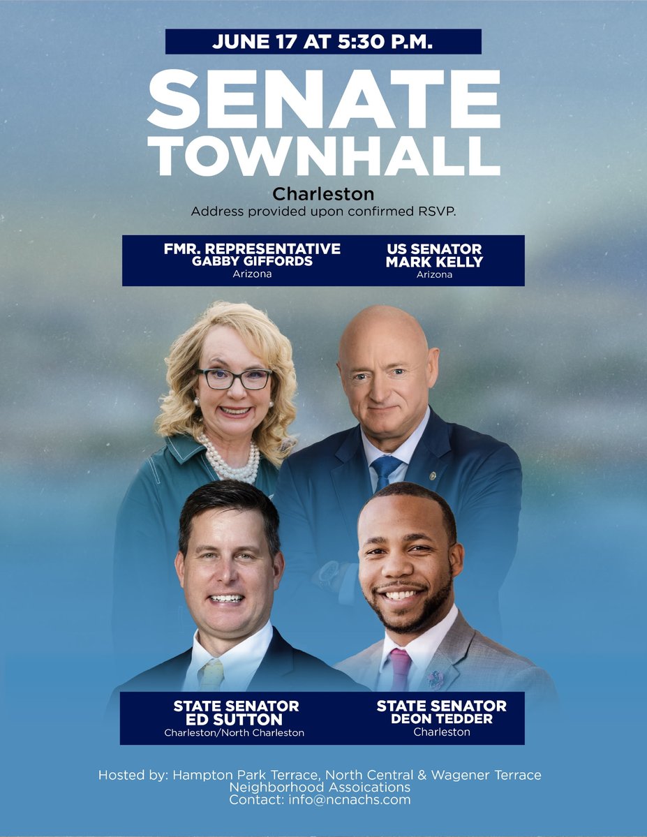 Senator Ed Sutton (@edcsutton) on Twitter photo UPDATE: Sen. Tedder and I are thrilled to welcome Sen. <a href="/CaptMarkKelly/">Captain Mark Kelly</a> & <a href="/GabbyGiffords/">Gabrielle Giffords</a> to next Tuesday’s Upper Peninsula Town Hall!
📍Location w/ RSVP
🕠 New time: 5:30PM, June 17
🎯 Focus: neighborhood updates + closing the Charleston Loophole
RSVP: mobilize.us/s/vKb9Ey UPDATE: Sen. Tedder and I are thrilled to welcome Sen. <a href="/CaptMarkKelly/">Captain Mark Kelly</a> & <a href="/GabbyGiffords/">Gabrielle Giffords</a> to next Tuesday’s Upper Peninsula Town Hall!
📍Location w/ RSVP
🕠 New time: 5:30PM, June 17
🎯 Focus: neighborhood updates + closing the Charleston Loophole
RSVP: mobilize.us/s/vKb9Ey
