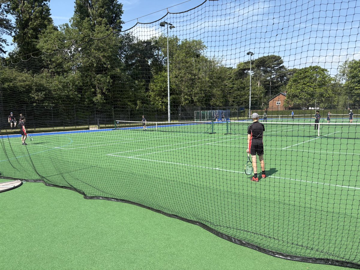 A great day of tennis with these boys, lots of games won, others drawn and some lost. y10 coming 6th and y9 a creditable 9th out of the 12 teams competing.
