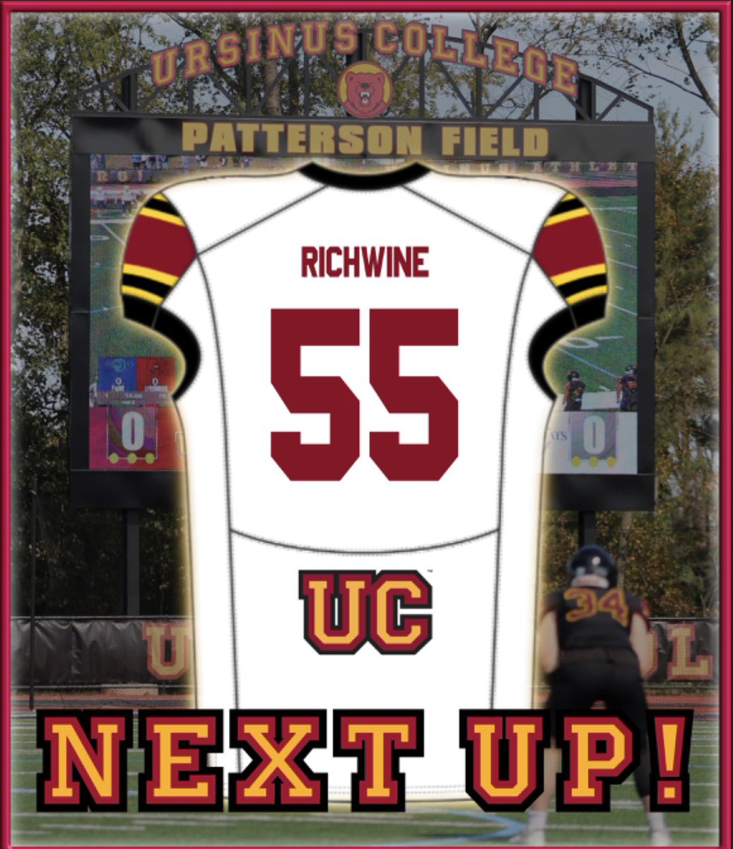 Owen Richwine (@owenrichwine) on Twitter photo After a great camp and talk with <a href="/Coach_Endy/">Jeff Endy</a>, I am excited to have received an offer from Ursinus.
<a href="/QPantherFB/">QTOWN FOOTBALL</a> <a href="/CoachPGallagher/">Peter Gallagher</a> After a great camp and talk with <a href="/Coach_Endy/">Jeff Endy</a>, I am excited to have received an offer from Ursinus.
<a href="/QPantherFB/">QTOWN FOOTBALL</a> <a href="/CoachPGallagher/">Peter Gallagher</a>