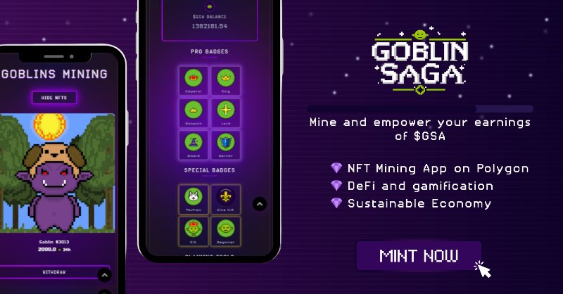 goblinsaga_xyz's tweet photo. Ready to mine on the #crypto world? Join us!