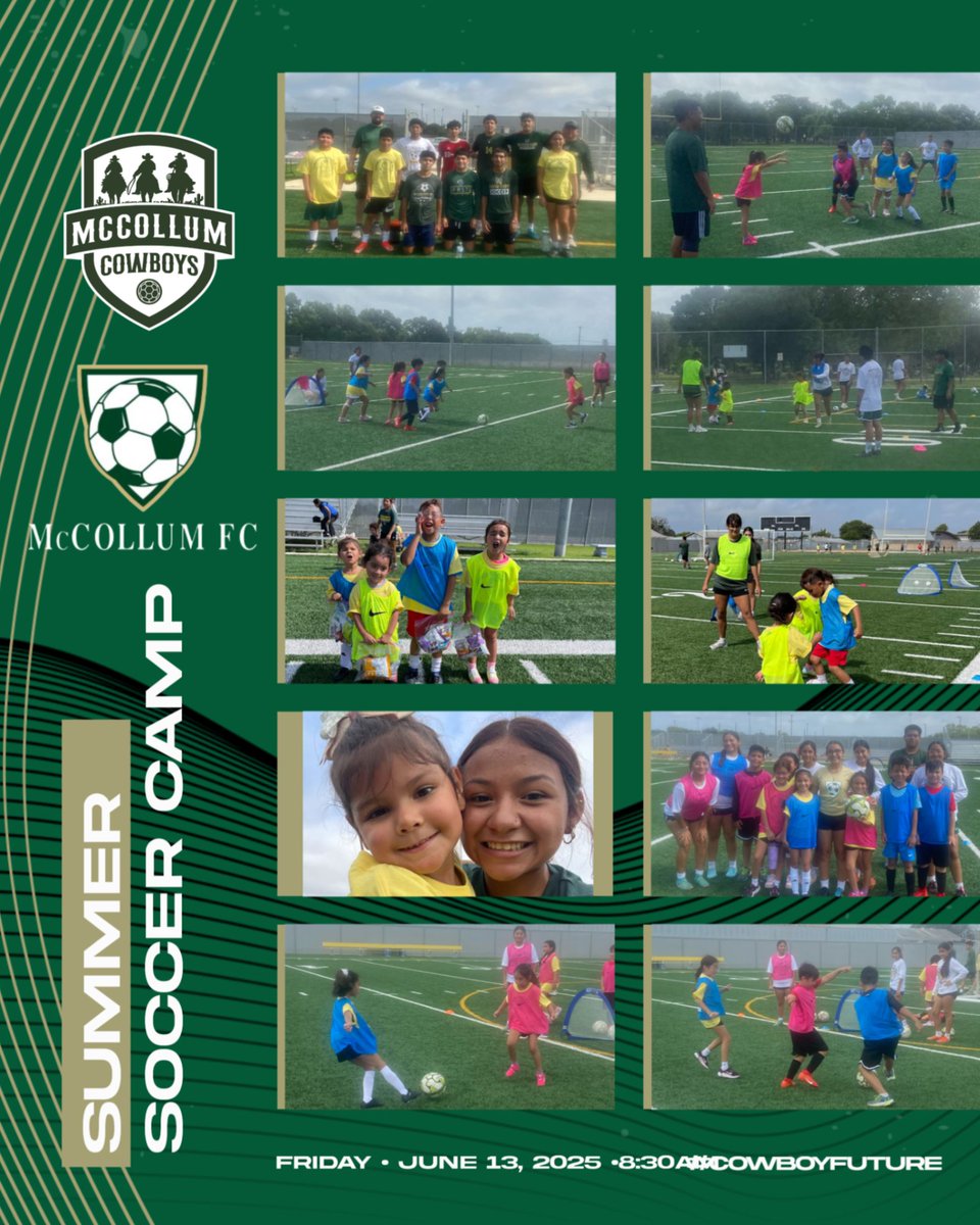 Summer Camp Day 1 was successful with lots of laughs and new friends! Come out and join us for Day 2! #cowboysoccer