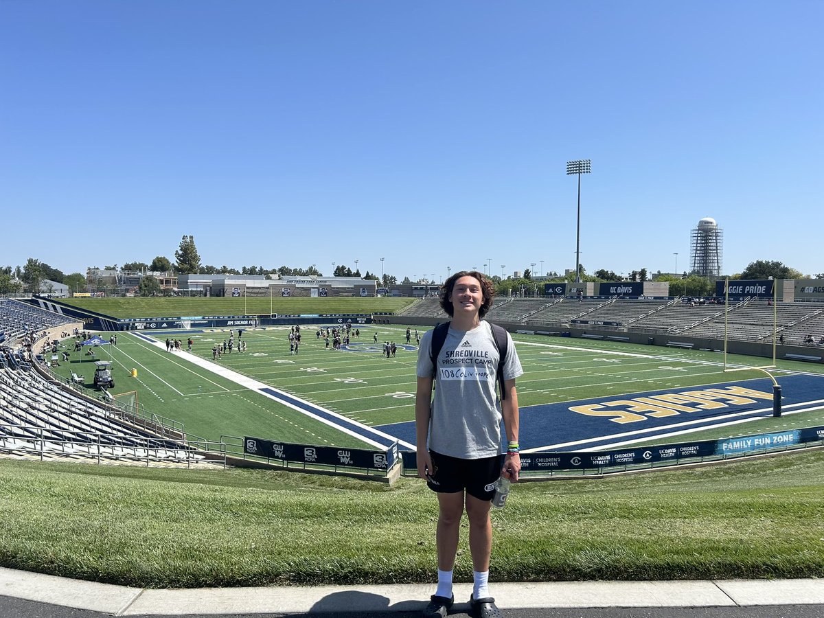 Colin Hooper (@colinhoop18) on Twitter photo Had a great time at <a href="/UCDfootball/">UC Davis Football</a> camp. Learned a lot from the coaches and definitely got better. So thankful for the opportunities to compete against top competition
<a href="/CoachChapatte/">Taylor Chapatte</a> <a href="/treyshima/">Trey Shimabukuro</a> <a href="/CoachJerryBrady/">Jerry Brady</a> <a href="/capofootball/">Capo Valley Football</a> <a href="/CoachSeanCurtis/">Coach Sean Curtis</a> <a href="/DanSelwayQB/">Dan Selway</a> Had a great time at <a href="/UCDfootball/">UC Davis Football</a> camp. Learned a lot from the coaches and definitely got better. So thankful for the opportunities to compete against top competition
<a href="/CoachChapatte/">Taylor Chapatte</a> <a href="/treyshima/">Trey Shimabukuro</a> <a href="/CoachJerryBrady/">Jerry Brady</a> <a href="/capofootball/">Capo Valley Football</a> <a href="/CoachSeanCurtis/">Coach Sean Curtis</a> <a href="/DanSelwayQB/">Dan Selway</a>