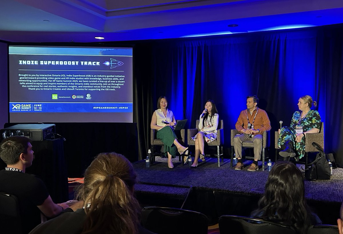 IO collaborator Victoria Evans (<a href="/digital_vic/">Victoria Evans</a>) moderated an insightful panel at #XPGAMESUMMIT about the many paths to funding, featuring advice from experts Shelley Coultish, Guha Bala, and Yiyu Jiang 💰

#XP25