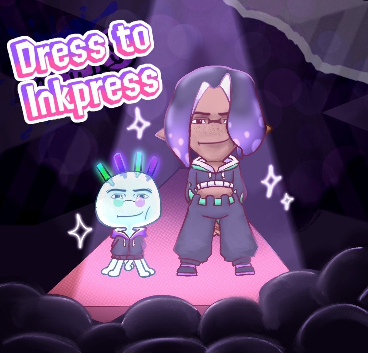 InkverseServer's tweet photo. Like designing overly complicated outfits? Or just want to mess with our mascots?

Come join our Splatoon fan-server, Inkverse, and participate in our "Dress to Inkpress" event! Dress up our mascots however you want and win some awesome prizes!✨ https://t.co/QzsKM6Wrek