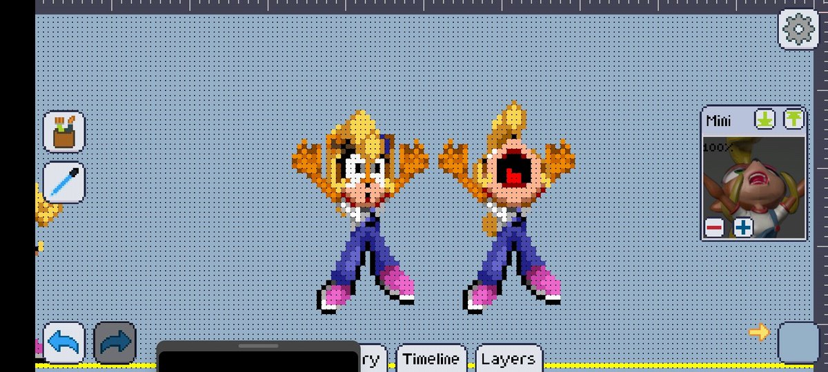ClodGojiraTrue's tweet photo. Coco's death and drowning sprites, she and Crash will probably hate the labyrinth zone...
#CrashBandicoot #CocoBandicoot #Crash #Coco #sprite #spritework #pixelart #wipart #wipspritesheet https://t.co/8rHSnRkvl9