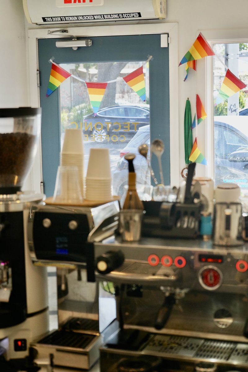 🏳️‍🌈 Pride is always brewing at Tectonic 
We're proud to be part of the vibrant West Hollywood community and to celebrate love, identity, and inclusion. Not just this month, but every day.
Come sip, stay awhile, and celebrate love in every shade. 🌈☕️