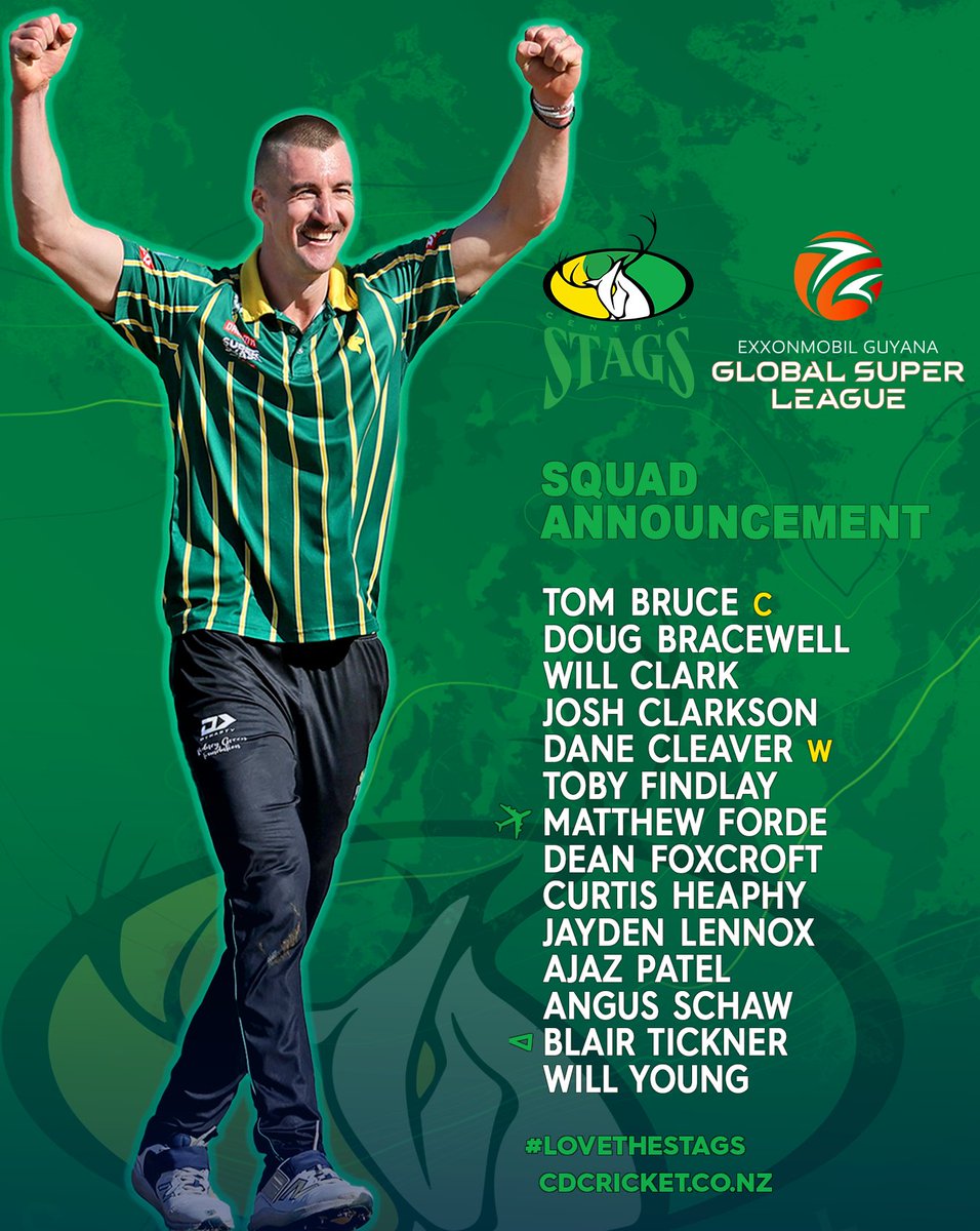 Central Stags π (@centralstags) on Twitter photo π° Congratulating our squad named for the <a href="/gslt20/">Global Super League</a>!
π¦ Welcome MATTHEW FORDE & welcome back DEAN FOXCROFT, DOUG BRACEWELL & AJAZ PATEL
π¦ Full story, schedule: cdcricket.co.nz/newsarticle/15β¦
π©π©π© #LOVETHESTAGS
π©π©π© #GSLT20
π©π©π© #GLOBALSUPERLEAGUE π° Congratulating our squad named for the <a href="/gslt20/">Global Super League</a>!
π¦ Welcome MATTHEW FORDE & welcome back DEAN FOXCROFT, DOUG BRACEWELL & AJAZ PATEL
π¦ Full story, schedule: cdcricket.co.nz/newsarticle/15β¦
π©π©π© #LOVETHESTAGS
π©π©π© #GSLT20
π©π©π© #GLOBALSUPERLEAGUE