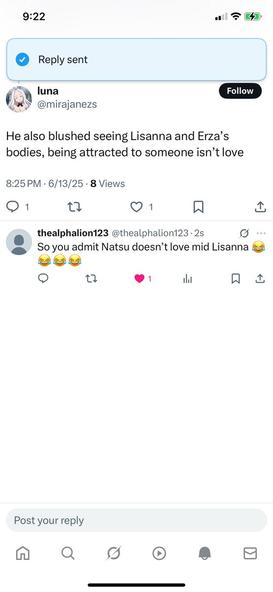 thealphalion123's tweet image. She just admitted Natsu doesnβt love Lisanna πππ