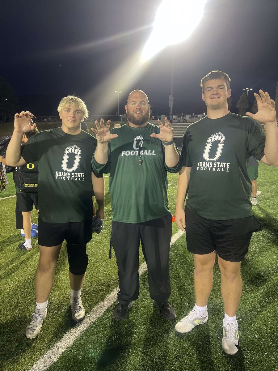 Shane Bidak (@bidak76123) on Twitter photo Had a great time with the <a href="/asugrizzliesfb/">Adams State Football</a> Tuesday night. Got to learn some things and show off some skills.<a href="/coacholney/">Coach Nic Olney</a> <a href="/CoachGallasASU/">Coach Levi Gallas</a> <a href="/DCCThunderFB/">DCC Thunder Football</a> Had a great time with the <a href="/asugrizzliesfb/">Adams State Football</a> Tuesday night. Got to learn some things and show off some skills.<a href="/coacholney/">Coach Nic Olney</a> <a href="/CoachGallasASU/">Coach Levi Gallas</a> <a href="/DCCThunderFB/">DCC Thunder Football</a>