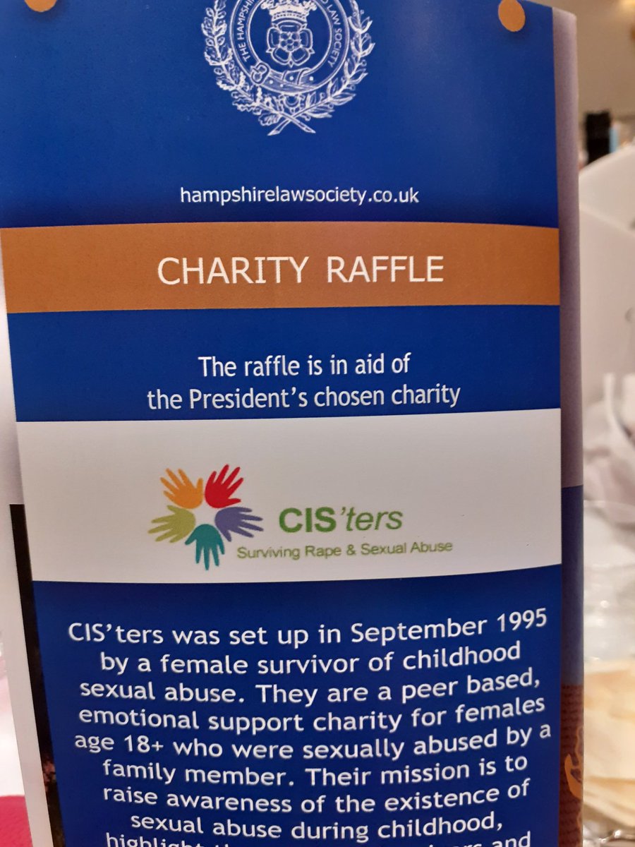 An open thank you to Hampshire &amp; IoW Law Society for their warmth &amp; support this evening.... and for the kindness shown by HILS President Kevin Richardson &amp; his beautiful wife Sherie.